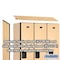 Salsbury Industries 1 Tier Designer Locker, 54"Wx76"Hx18"D, 3 Door, Maple 18-21368MAP - alternate 4